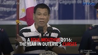 A foulmouthed 2016 The year in Dutertes curses [upl. by Ydner676]