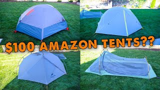 4 BUDGET Backpacking Tents from Amazon [upl. by Anivahs]