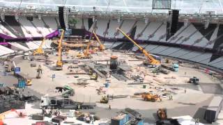 London 2012 Olympics  Opening Ceremony transition time lapse [upl. by Znieh487]