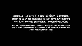 Luke 13  GreekEnglish Audio Bible [upl. by Avat]