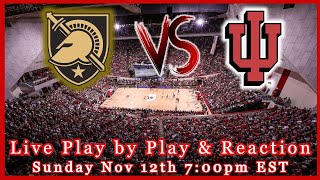 Army Black knights VS Indiana Hoosiers Live Play by Play amp Reaction [upl. by Cherice94]