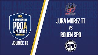 PRO A MESSIEURS  J13  JURA MOREZ TT  ROUEN SPO [upl. by Niklaus]