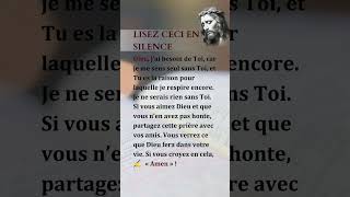 ✝️✝️Lisez ceci en silence catholique France prière jésus foi [upl. by Vandyke]