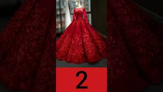 Dark Red Ball Gown Tulle Appliques Long Sleeve Luxury Prom Dress 2024  shorts viral [upl. by Ahsitauq265]