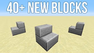 Minecraft 114 News 40 New Blocks And Smooth Stone Stairs [upl. by Ellennoj977]