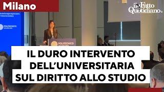 Luniversitaria a Fontana “Taglio fondi diritto allo studio Non ci permettete una vita migliore” [upl. by Einaoj]