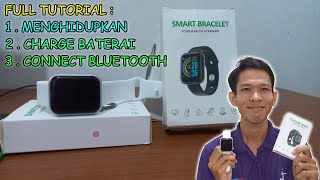 Cara Hidupkan Dan Charge Smartwatch Aolon Model Y68 Langsung Connect ke Bluetooth HP Android [upl. by Sima8]