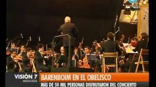 Visión Siete Una multitud ovacionó a Daniel Barenboim [upl. by Fagaly158]