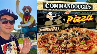 Florida’s Best Backroads Pizza At Cammandough’s amp Wagon Ho Restaurant Roadside Giant of Zephyrhills [upl. by Kcirdled521]