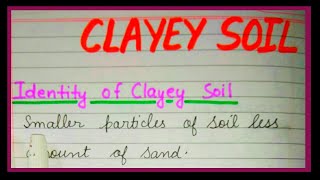 What is Clayey Soil  Definition of clayey soil [upl. by Best]