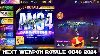 NEXT WEAPON ROYALE FREE FIRE 2024  WEAPON ROYALE NEW GUN SKIN  UPCOMING OB46 UPDATE WEAPON ROYAL [upl. by Hamilton]