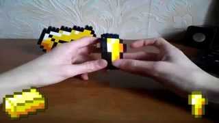 Обзор лего золота и самородка из Minecraft RUS  Review lego gold and nugget Minecraft [upl. by Asin]