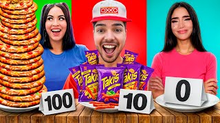 1000 CAPAS DE OXXO vs 1000 YOUTUBERS [upl. by Wiese]