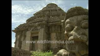 Konark Temple archival footage from 1980s Odisha  Orissas stunning Sun Temple [upl. by Nomrej]