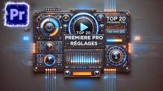 Top 20 des MEILLEURS RÉGLAGES sur ADOBE PREMIERE PRO 2024 [upl. by Oiluig]