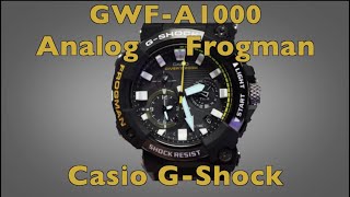 Casio G Shock New Analog Frogman GWFA1000 Module 5623 Review and Walkthrough of modes and settings [upl. by Hardigg172]