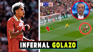 ❗ASI REACCIONA PRENSA INGLESA a GOL Y ASISTENCIA de LUIS DIAZ LIVERPOOL vs BRENTFORD❗ [upl. by Land]