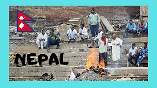 Human cremations in NEPAL Pashupatinath Temple in Kathmandu [upl. by Reamonn]