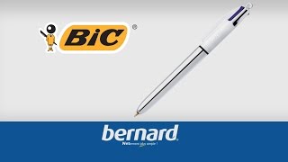 Stylo bille 4 couleurs Shine BIC  Bernard [upl. by Nnaecarg]