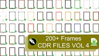 200 Frames CDR Files Free For Download VOL 4 [upl. by Celestyn]