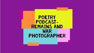 Poetry Podcast 1 [upl. by Danya]