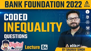 Coded Inequality Questions  Reasoning by Saurav Singh  Bank Foundation Classes 4 [upl. by Lama317]