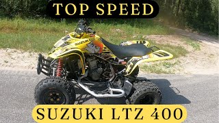 Suzuki LTZ 400 TOP SPEED [upl. by Vidovic]