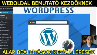 Wordpress weboldal kezdő beállítások szerkesztés 20 percben 2 legjobb wordpress sablon bemutatása [upl. by Rebeca]