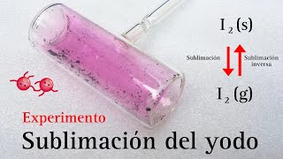 SUBLIMACIÓN DEL YODO  EXPERIMENTOS DE QUÍMICA [upl. by Naylor]