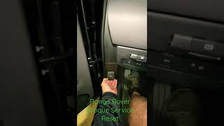 HOW TO 2020 Range Rover Evoque Service Light Reset [upl. by Rudwik]