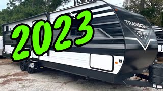 NEW 2023 GRAND DESIGN TRANSCEND XPLOR 297QB TRAVEL TRAILER Dodd RV Bunk Beds House Solar Walkthrough [upl. by Enialed]