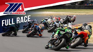 MotoAmerica Supersport Race 1 at Road America 2023 [upl. by Nelhsa524]