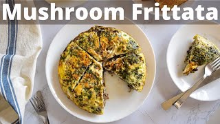 Easy Mushroom Frittata Recipe  Easy Breakfast Frittata recipe No Oven  Stovetop Frittata [upl. by Ejroj433]