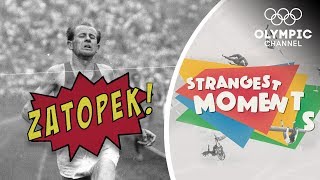 Emil Zatopek makes the Marathon look like a Stroll  Strangest Moments [upl. by Mart]