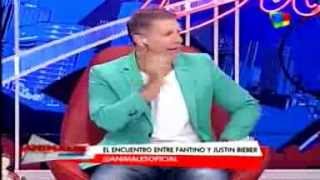 Animales Suelto Fantino habla de su encuentro con Justin Bieber en Brasil 5112013 [upl. by Hadeehuat]