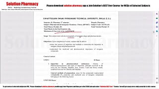 Inorganic Chemistry 00  Introduction to Syllabus of Inorganic Chemistry  BPharmacy 1st Semester [upl. by Attiuqal869]