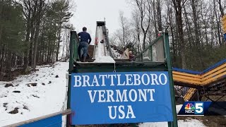 Brattleboros Harris Hill Ski Jumping Competition a go for the weekend [upl. by Ruelle898]