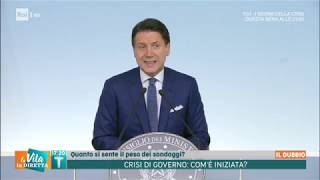 Crisi di Governo come è iniziata  La vita in diretta Estate 09082019 [upl. by Nara259]