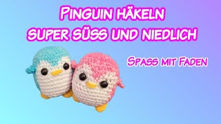 PINGUIN HÄKELN  SUPER SÜß UND NIEDLICH [upl. by Osher]