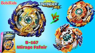 Mirage FafnirNt 2S B167 Vs Geist Fafnir Wizard Fafnir  Beyblade Burst Sparking ベイブレードバースト [upl. by Nnahgaem]