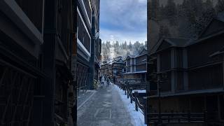 Ginzan Onsen What a magical place ginzanonsen japan tokyo yamagata [upl. by Ase]