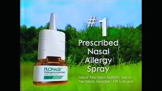 Flonase fluticasone propionate by GlaxoWellcome ad shown in 2000 [upl. by Aianat864]