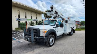 Altec AT40 MH Bucket Boom on 2015 Ford F550 Regular Cab Utility Truck H21805 [upl. by Urbanus311]