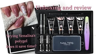 AliExpress nail art Haul 38  Trying a Venalisa Polygel kit  does it save time ￼￼ [upl. by Lazaruk]