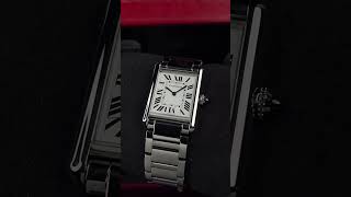 CARTIER TANK MUST L STEEL SILVER DIAL 2023 [upl. by Suirtimed]