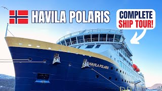 Havila Polaris Ship amp Cabins Tour  Norway Coastal Ferry [upl. by Gilburt]