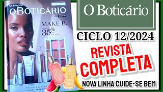 Revista o Boticário CICLO 122024 COMPLETA  lançamentos e promoções [upl. by Alleroif]