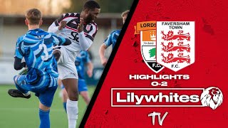 Highlights  Faversham Town 0 Lordswood FC 2 [upl. by Yordan]