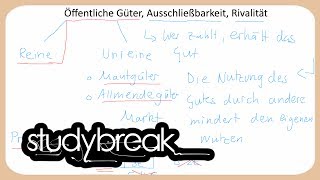 Öffentliche Güter Ausschließbarkeit Rivalität  Finanzwissenschaft [upl. by Olyhs219]