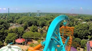 Tempesto front seat onride HD POV 60fps Busch Gardens Williamsburg [upl. by Elokcin]